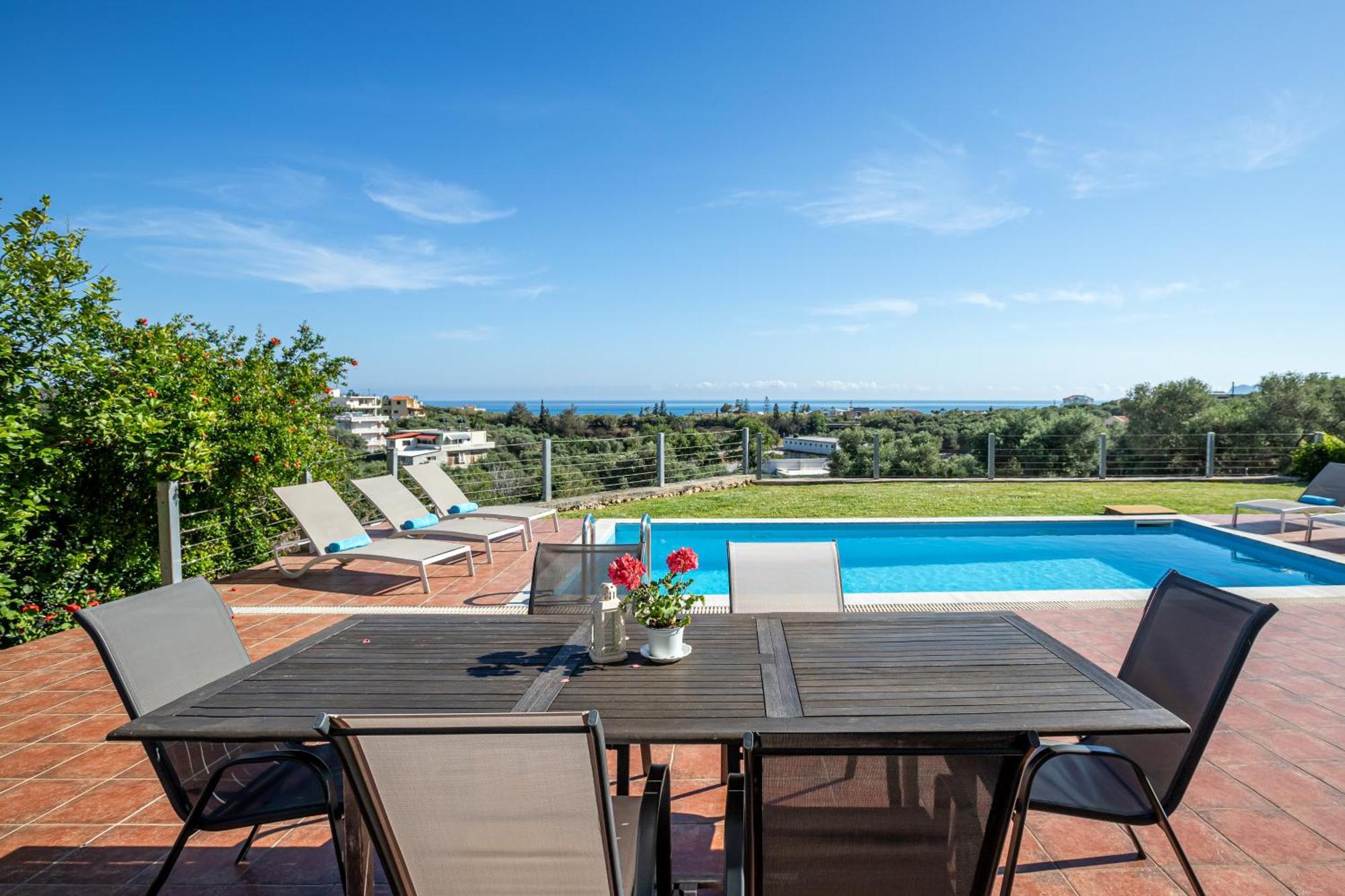 Dimitra Apartment With Private Pool And Sea View -The Ground Floor Of A Two Storey Building ذاراتسو المظهر الخارجي الصورة