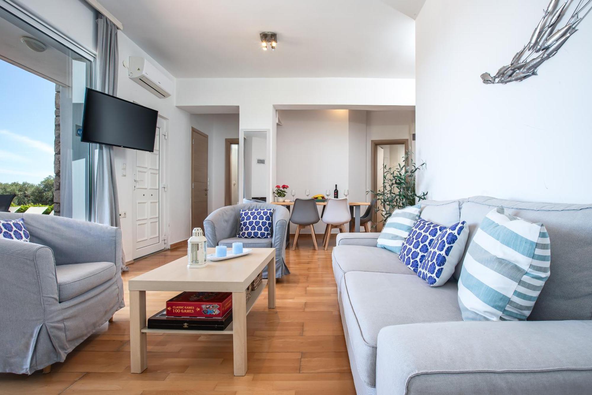Dimitra Apartment With Private Pool And Sea View -The Ground Floor Of A Two Storey Building ذاراتسو المظهر الخارجي الصورة